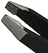 Tweezty Tweezer Set for Travel - Mini Slant Tweezers and Precision Tweezers - Tweezers for Eyebrows and Tweezers for Ingrown Hair - Black Tweezers Kit with Travel Case