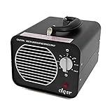 Clevr 6000mg/h Commercial Ozone Generator, Industrial O3 Air Ionizer Sterilizer Purifier Deodorizer, 1 Year Limited Warranty | Allergies allergen Reducer | Best for Odor Stop Control Clean Air