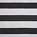 Deconovo Striped Room Darkening Curtains Rod Pocket Black and Greyish White Striped Curtains for Living Room 52W X 84L Black 2 Panel Curtains