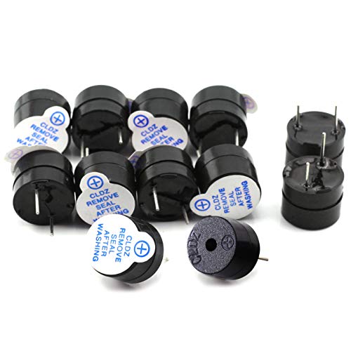 TOTOT Black 5V Active Buzzer Continous Beep Continuously Alarm Tone Mini Active