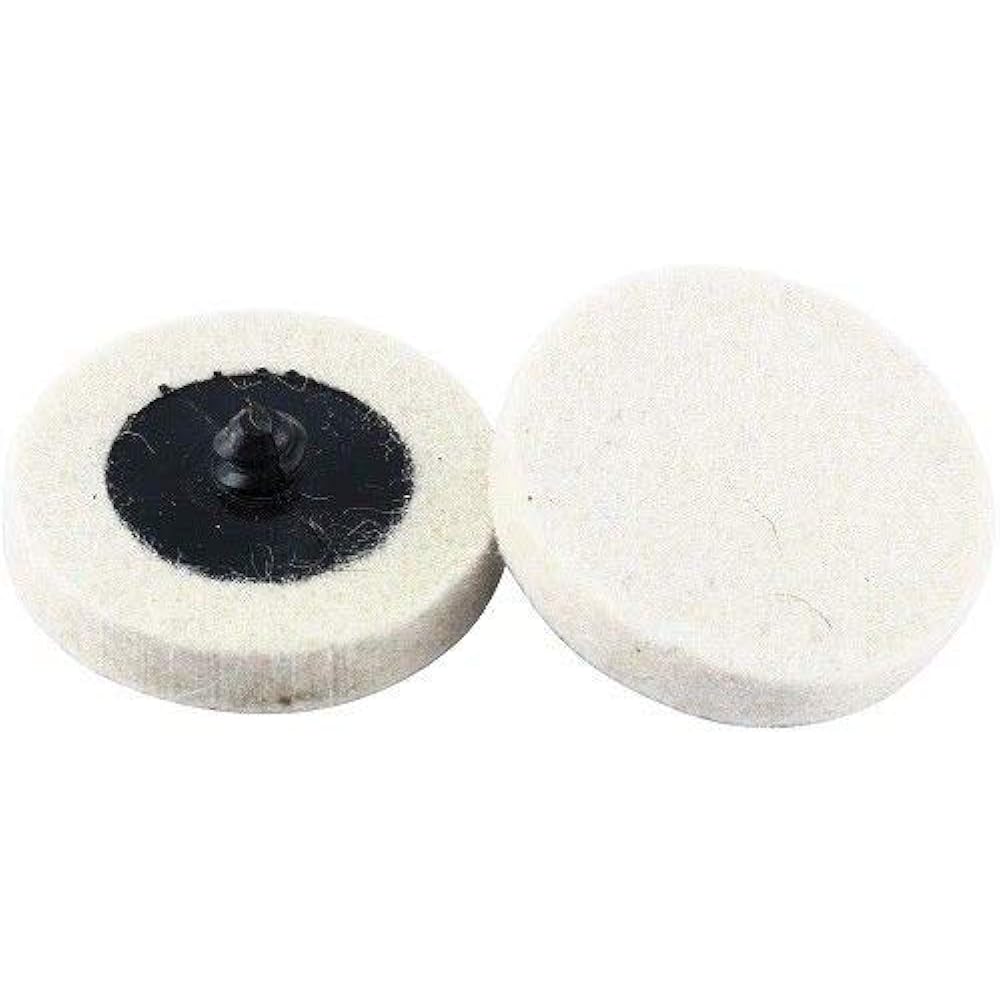 20 Pcs In Disc Buffing Polishing Wheel Pads Compressed Wool Roloc Style