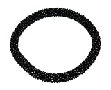 Crochet Glass Seed Bead Bracelet Roll on Bracelet Nepal Bracelet