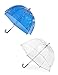 totes ISOTONER Kids Clear Bubble Umbrella (Pack of 2)