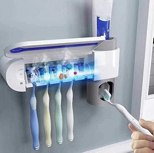 Uv歯ブラシ除菌器 歯ブラシホルダー Uvライト紫外線歯ブラシ 充電式 壁掛け式 歯ブラシ収納 3m粘着テープ付き 穴開け不要 Uv紫外線 殺菌 除菌率99 99 消毒 静音 収納便利 電動歯ブラシ対応 家族用