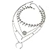Victray Boho Layered Necklaces Moon Coin Beach Pendant Necklace Chains Fashion Jewelry for Women and Girls(Pack of 2)