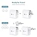 iClever BoostCube II+ Travel USB Charger with US|EU Plug, 24W Dual Wall Charger with SmartID Tech for iPhone Xs/XS Max/XR/X/8/7/6/Plus, iPad Pro Air/Mini and More