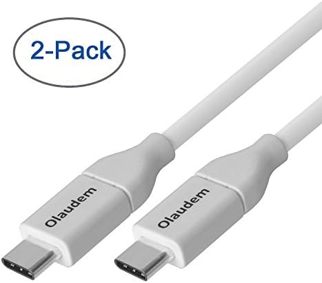 USB-C to USB-C Cable, Olaudem (2Pack, 3.3ft) USB 3.1 Gen 2 Full Featured Type-C Cable Cord 10Gbps w/ 60W Power Delivery for Macbook Pro 2016/2017, Google Pixel 2, Nexus 5X 6P, Galaxy S8/S8+ and More