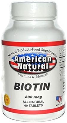 Biotin 800 Mcg 60 Tablets Energy Hair Skin Nails