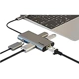 Adaptador Hub Macbook Pro/Air Usb C Tipo C USB3.0 Hdmi 4k Rj45 Kingo T1014