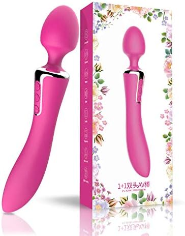 Vibrators Thunder 1+1 Double Head AV Stick Vibrator Thunder AV Stick Female Electric Massage Stick Adult Supplies Wholesale,Double-Headed AV Rose red Classic