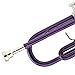 Mendini MTT-PL Purple Lacquer Brass Bb Trumpet + Tuner, Case, Stand, Mouthpiece, Pocketbook & More