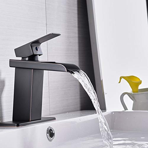 Homevacious Bathroom Faucet Oil Rubbed Bronze Single Handle Bath Vanity