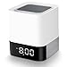 Alisten Night Light Wireless Bluetooth Speakers, All in 1 Bedroom MP3 Player and Alarm Clock Lamp with Touch Sensor for Home, Adult and Kids - White
