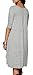 Urban CoCo Women's Half Sleeve High Low Loose Casual T-shirt Top Tee Dress (Grey, Medium)