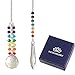 Newmerry Crystal Suncatcher 30mm Crystal Prism Ball and Icicle Pendant Chakra Crystal Hanging Light Suncatcher for Window Car Rear View,Pack of 2