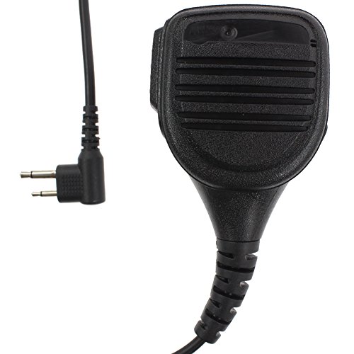 Tenq Professional Heavy Duty Shoulder Remote Speaker Mic Microphone PTT for 2-pin Motorola Radio Cp040 Cp200 Xtni DTR Vl50