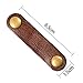 FIBOUND 10pcs Earphone Winder Leather Cable Straps,Cable Ties Leather Cord Organizer,USB Cable Clips,Earphone Winder with Leather Handmade