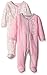 Calvin Klein Baby-Girls Newborn 2 Packs Sleep Stretches Pink and Gray, Multi, 3-6 Months