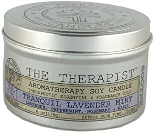 No. 06 Tranquil Lavender Mint Soy Candle - Travel Tin 6 oz