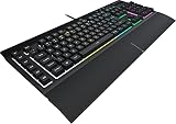 Corsair K55 RGB Pro Membrane Keyboard IP42 Dust Resistant UK Layout QWERTY view 10