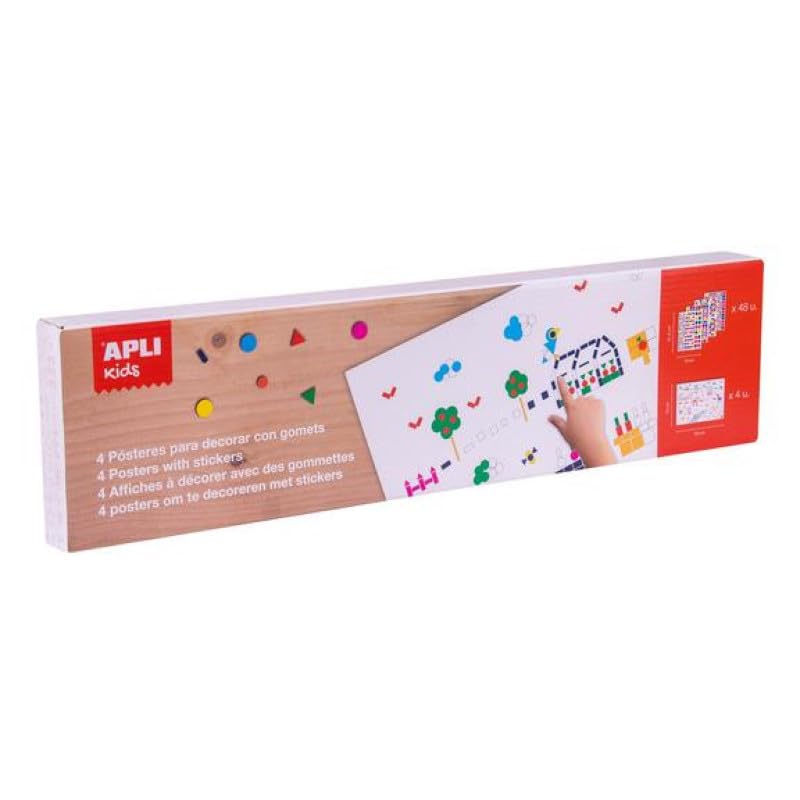 APLI Kids 18257 – Set of Stickers – 4 Posters and 48 Sheets of Stickers – Theme: Sea Bottom – Set of Stickers.
