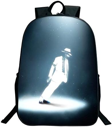 SJYMKYC Michael Jackson Bad Backpack Charging Backpack Men and Women Backpack Travel Backpack Computer Backpack