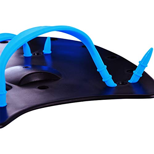 DRM Swimming Training Hand Paddles - Swim Paddles Power Paddles Swimming Training Aid with Adjustable Strap for Men Women (M)