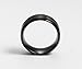 Couples 8mm Wedding Bands, Stainless Steel Ring, Titanium Rings, Tungsten Ring, Black, Size 5-14