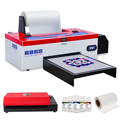 DTF Printer with Roll Feeder, A3 L1800 Transfer Printer Machine with White  Ink Circulation System for DIY T-Shirts, Hoodies, Fabrics (L1800 Printer