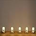 LEORX G4 Led Bulbs 12V 2.5 Watt AC DC LED Light - 140 - 160 lumens, replaces 20W halogen lamps (Warm White, 5 Bulbs)