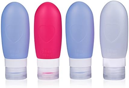 Travel Bottles,Leakproof Silicone Refillable Travel Containers,Squeezable Travel Tube Sets Cosmetic Toiletry Containers for Shampoo Lotion Soap