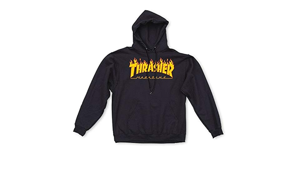 dark blue thrasher moletom com capuz