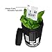Stash Jars/Curing Jar Black With Humidity Pack and Paper Sensor for Herb and Spice 1 oz (500ml) with Airtight Seal to Keep Fresh Discreet Smell and Light Proof Design FDA Approved Plastic