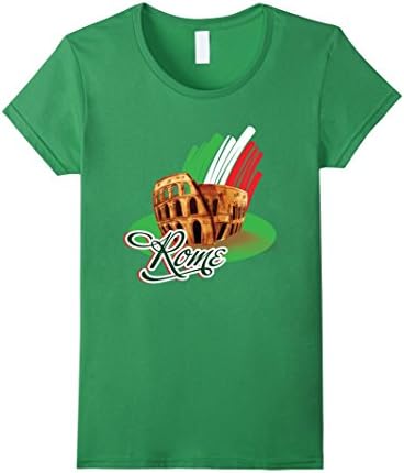 Women's Rome Italy Roma Italia Italian Tourist T Shirt Medium Grass