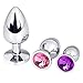 3PCS Anal Plug Set,Wellwanted®Excellent Medical Silicone Anal Pleasurable Butt Plug Sex Toy for Experienced Users and Beginners (Hejin)