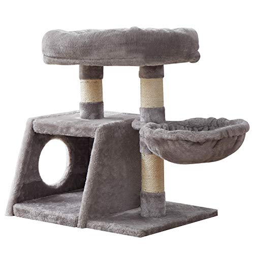 IBUYKE Small Cat Tree Condo for Kitten Pet,Light Gray UCT001W Pricepulse