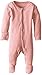 L'ovedbaby Unisex-Baby Organic Cotton Footed Overall, Coral, 0/3 Months