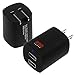 USB Charger EZOPower 3.1A 15W Dual Port USB Wall AC Charger Adapter for Apple iPhone X / 8 / 8 Plus / 7 / 7 Plus / 6 / 6 Plus, Samsung Galaxy Note 8 7 6 5 4 Galaxy S8 + S8 iOs Android Window Phone