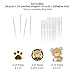 Big Dot of Happiness - Baby Boy Teddy Bear - Dessert Cupcake Toppers - Baby Shower Clear Treat Picks - Set of 24