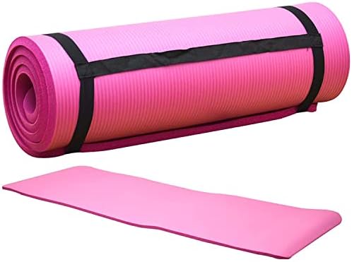 Max Strength NBR 15mm Extra Thick Yoga Mat, Pink price in Egypt