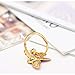 NEOGLORY Jewelry Pink Butterfly Rings with Colorful Rhinestone Birthday Christmas Gifts for Women