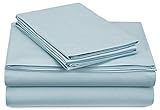 Pinzon 300-Thread-Count Percale Sheet Set - Twin Extra-Long, Spa Blue