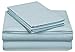 Amazon Brand – Pinzon 300 Thread Count Percale Cotton Sheet Set - King, Spa Blue