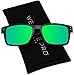 WearMe Pro - Premium Polarized Mirror Lens Classic Square Style Sunglasses