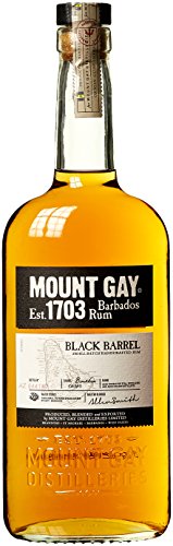 Mount Gay Black Barrel mit 43% vo. (1 x 0,7l) | Karibischer Rum von der Insel Barbados | Bis zu 7 Jahre im Whiskyfass gereift mit würzigem Bourbon Finish