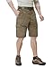 CQR Men's Quick Dry Stretch Hiking Cargo Shorts, Lightweight Water Resistant Tactical Casual, Golf & Outdoor with Pockets, Ripstop Coyote, 30
