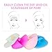 Silicone Scrubbers Face Cleansing Brush Facial Scrubber Cleansing Pads Makeup Brush Cleaner Face Exfoliator Pore Cleaner Shower Head Body Bath Scrubber Hair Brush Cleaning Tool for Baby Pets 4 Pack