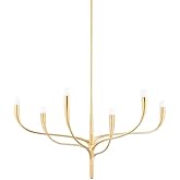 Hudson Valley Lighting Labra - 6 Light Chandelier-Vintage Gold Leaf Finish