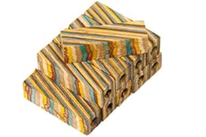 Penn State Industries PKEZLAM41 Color Grain Laminated Pre-drilled Mini Pen Blanks, 9/16" x 9/16" x 2-1/32" (Southwest, 10pcs)