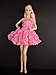 A Pink Mini Dress Covered in Roses It so Cute Also Avail in White, Blue and Green Made to Fit the Barbie Doll